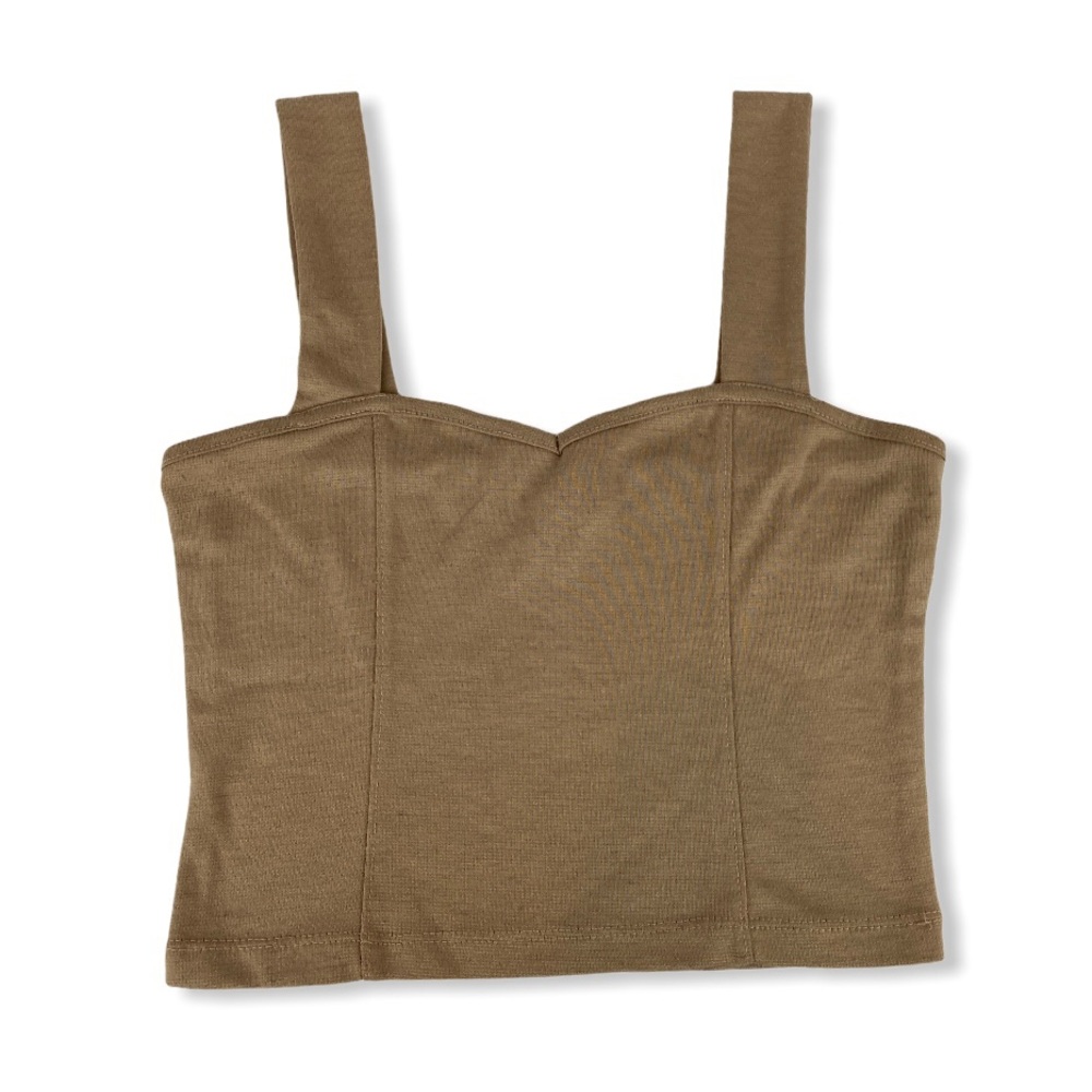 Tan Tank Crop Top